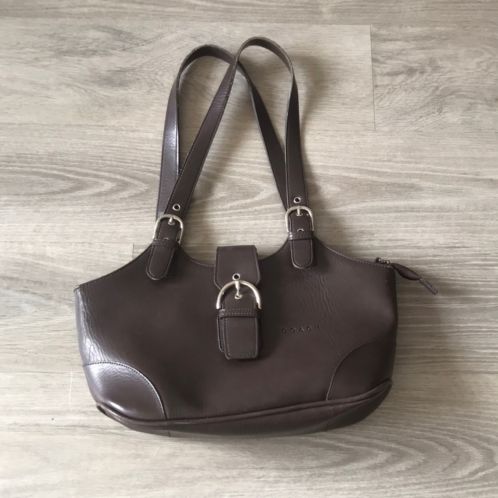 Brown Leather Coach Purse